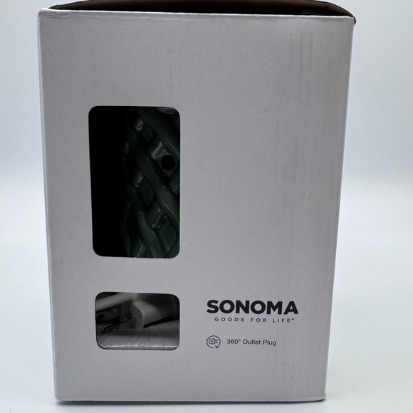 Sonoma Green and White Daisy Wax Cube Warmer - Picture 4 of 4